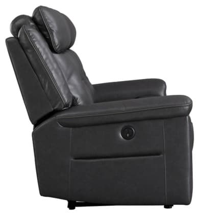 Signature Design by Ashley® McAdoo Charcoal Power Reclining Sofa-3