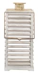 A & B Home Hesper 2-Piece Whitewash Hanging Garden Lantern Set-2