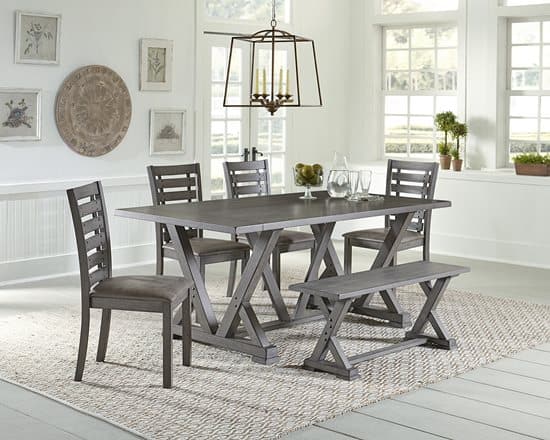 Progressive® Furniture Fiji Harbor Gray 5 Piece Dining Set-0