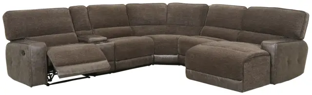 Signature Design by Ashley® Dunbarton 6-Piece Reclining Chaise Sectional-1