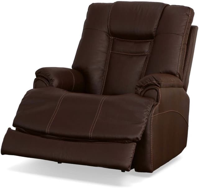 Flexsteel® Marley Dark Brown Power Recliner with Power Headrest-2