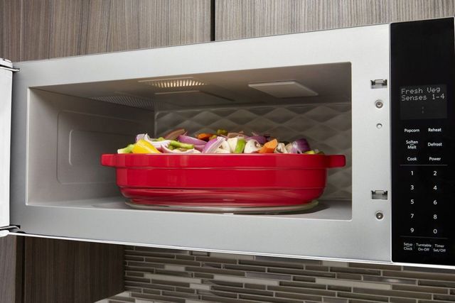 Kitchenaid 1 1 Cu Ft White Over The Range Microwave Hood