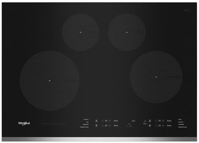 Credit: Whirlpool Overhead view of the Whirlpool WCI55US0JS induction cooktop