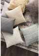 Surya Cotton Velvet Medium Gray 18"x18" Pillow Shell with Polyester Insert-2