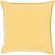 Surya Cotton Velvet Bright Yellow 22"x22" Pillow Shell with Polyester Insert-0