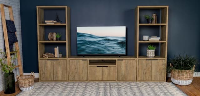 Coaster® Tabby Mango TV Stand With 2 Media Towers-0