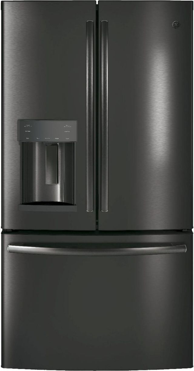 Ge 27 8 Cu Ft French Door Refrigerator Black Stainless Steel