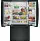 GE® 33" 18.6 Cu. Ft. Black Counter Depth French Door Refrigerator-4