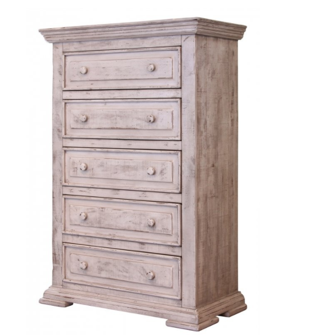 International Furniture 1022 Terra Distressed Vintage White 5