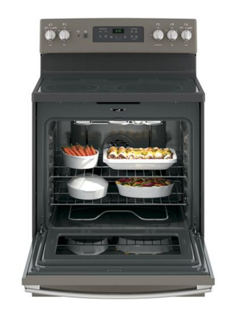 GE® 30" Slate Free Standing Electric Range-1