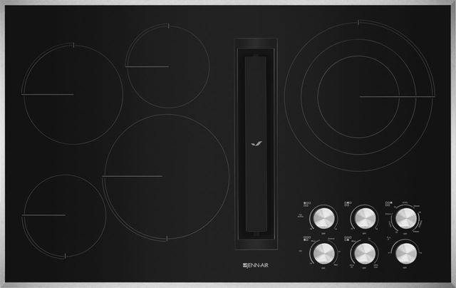 Jenn Air 36 Electric Downdraft Cooktop Stainless Steel Jed3536gs