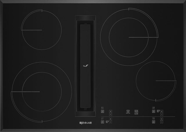 Jenn Air 30 Electric Downdraft Cooktop Black Jed4430gb