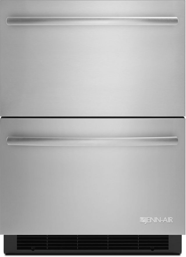 Jenn Air 24 Double Refrigerator Drawers Stainless Steel
