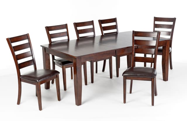Intercon Kona Raisin 5 Piece Dining Set with Ladder Back Chairs-0