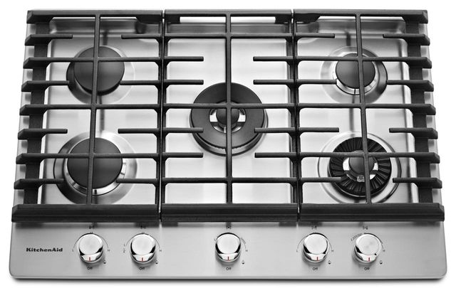 Kitchenaid 30 Stainless Steel Gas Cooktop Kcgs950ess