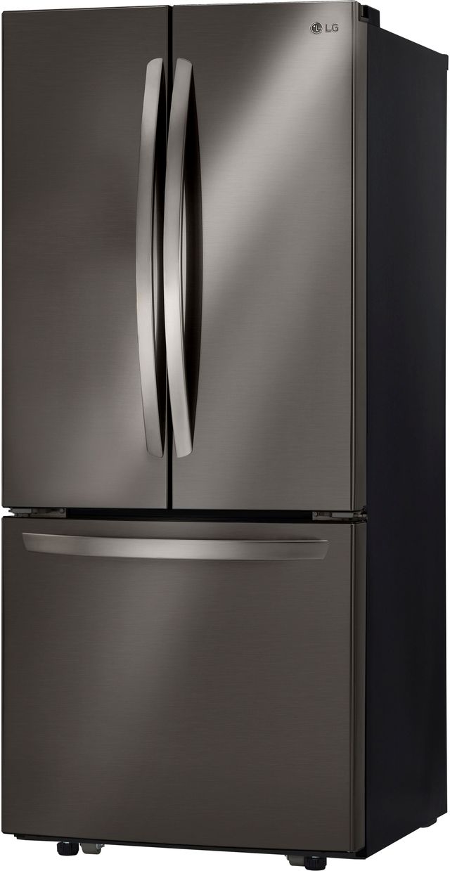 Lg 21 8 Cu Ft 3 Door French Door Refrigerator Black Stainless