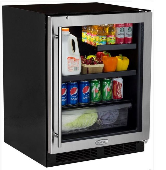 Marvel 24" ADA Height Beverage RefrigeratorStainless