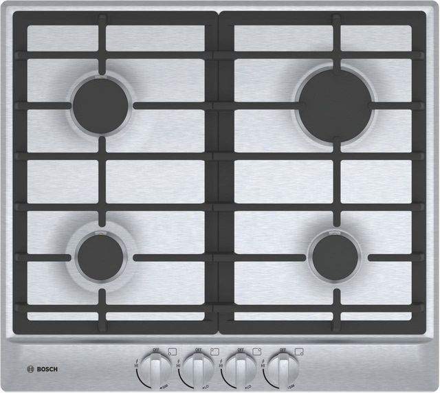 Bosch 500 Series 24 Gas Cooktop Stainless Steel Ngm5456uc