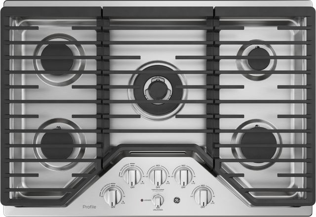 Ge Profile Series 30 Stainless Steel Built In Gas Cooktop