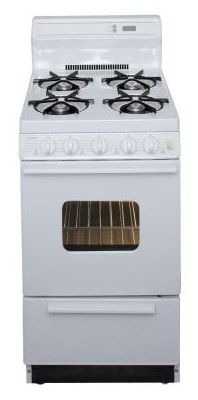 Premier Peerless 20" Free Standing Gas Range-White ...