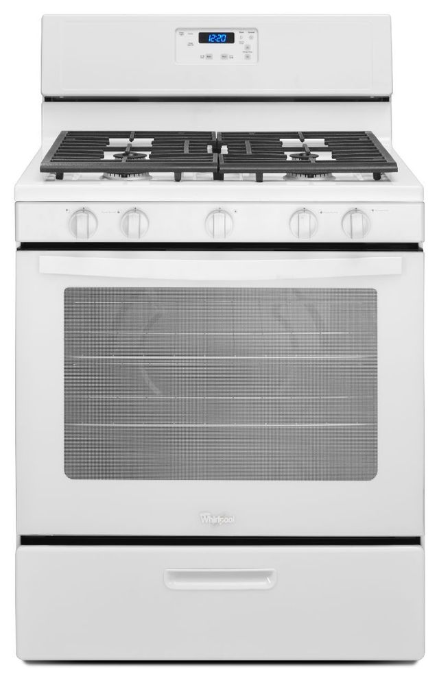 Whirlpool® 30" Free Standing Gas RangeWhiteWFG505M0BW Grand