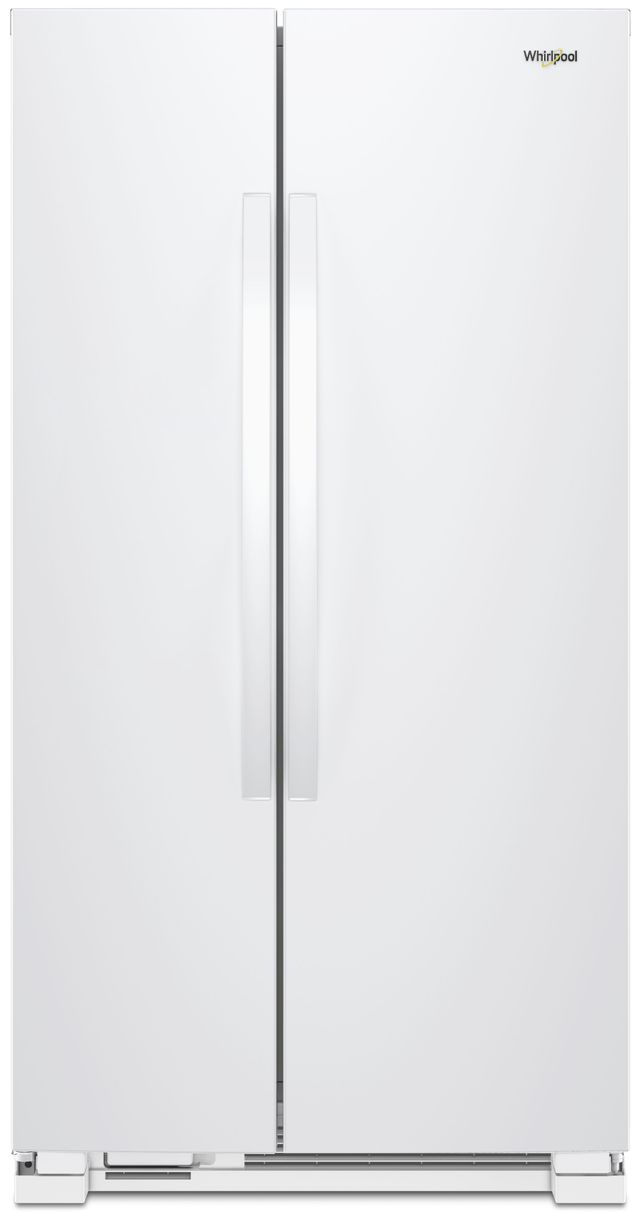 Whirlpool 22 Cu Ft Side By Side Refrigerator White Wrs312snhw
