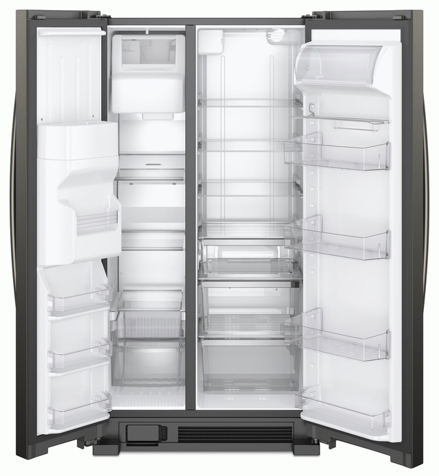 Whirlpool 21 4 Cu Ft Side By Side Refrigerator Black Stainless