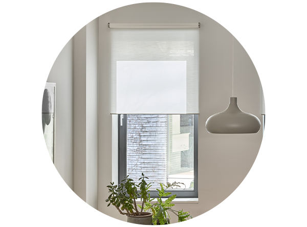 Image of Lutron Shades in a Living Room