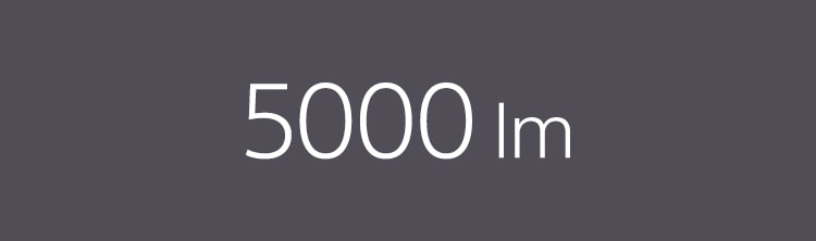 5000 lumens