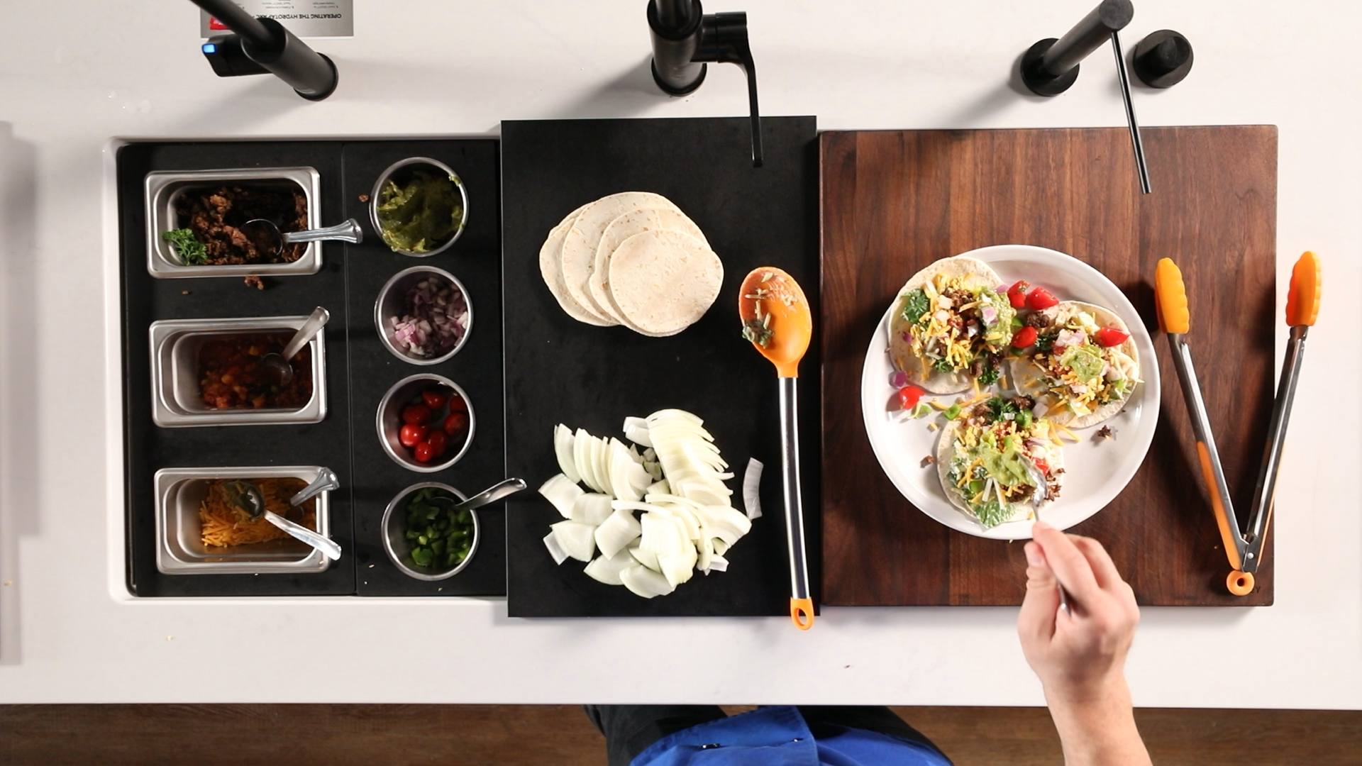 Galley Workstation Taco Bar Quick and Easy Tacos