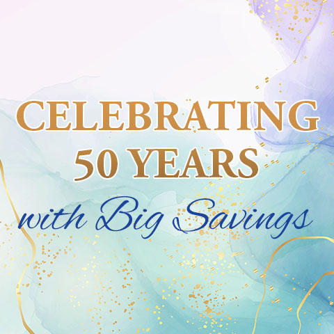 Celebrating 50 years with big savings
