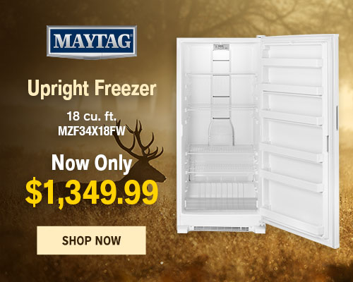 Maytag 18 cu. ft. Upright Freezer MZF34X18FW Now Only $1,349.99 - Shop Now