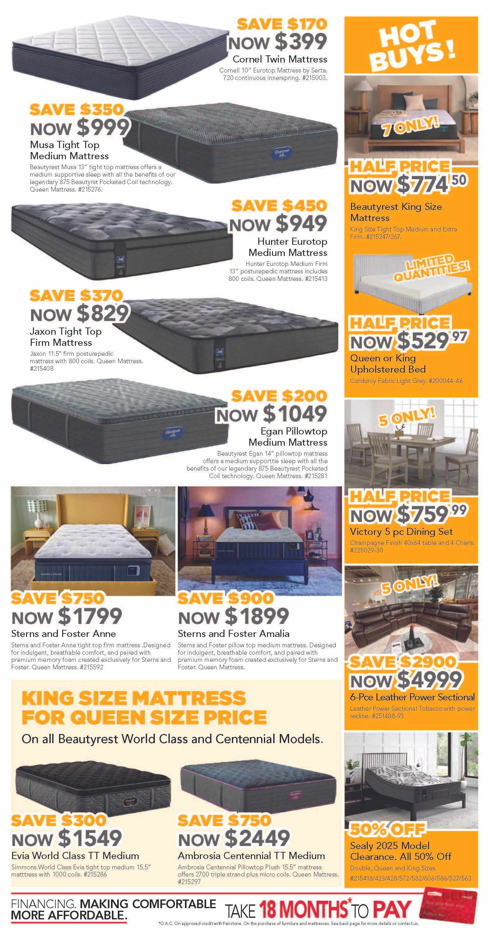 ay Super Savings. Your Home Upgrade Starts Here. May 7 - 27, 2026. Savings on furniture, appliances and mattresses! Page 3