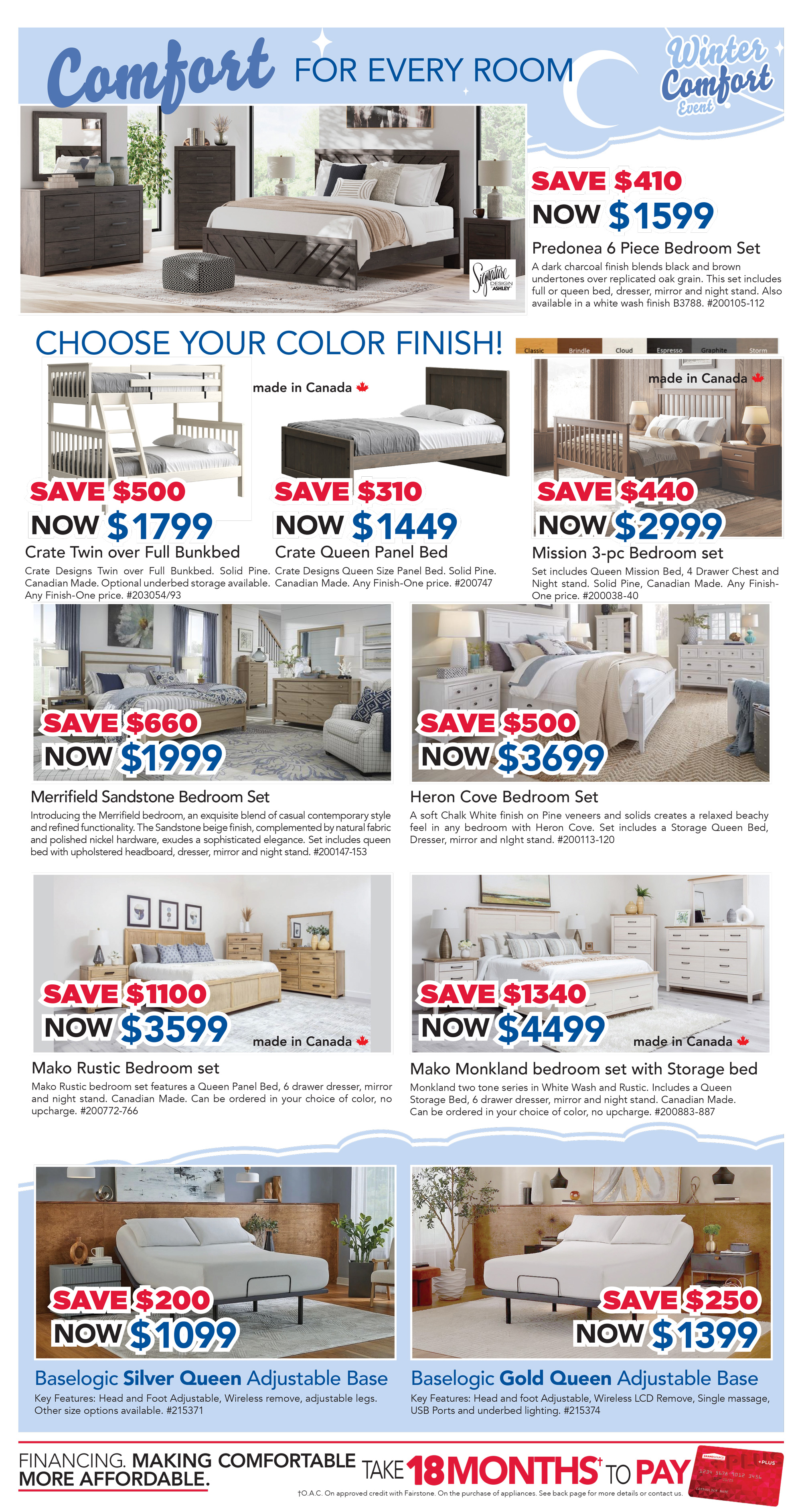 Winter Comfort Event! Comfort for every room! Page 2.