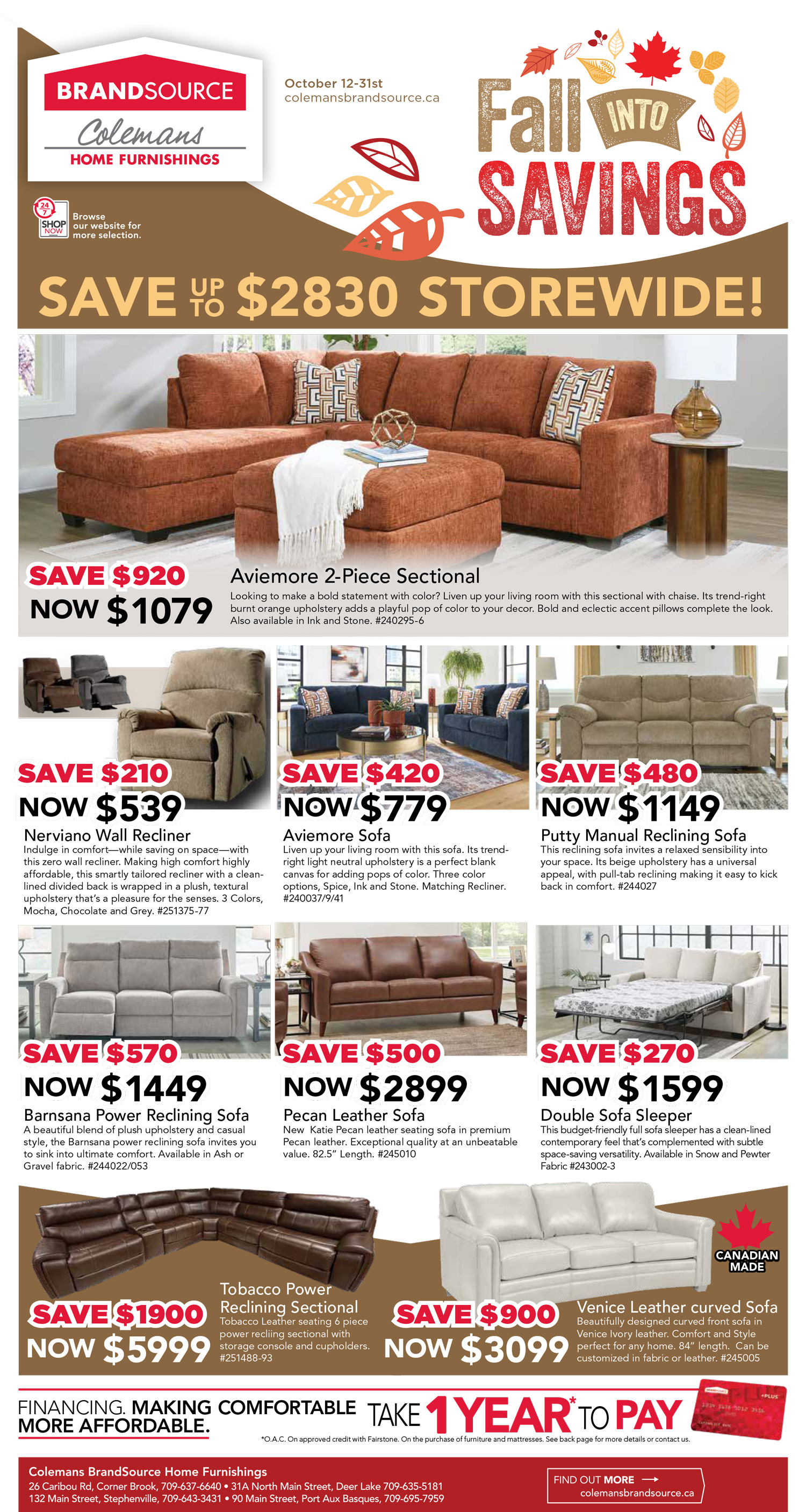 fall into savings. save up to $2830 storewide.