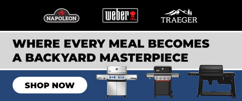 Napoleon, Weber, Traeger. Where every meal becomes a backyard masterpiece - Shop Now