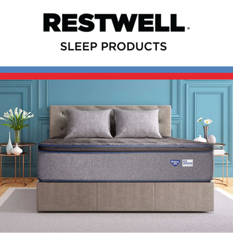Restwell Sleep prodcuts mattress in bedroom