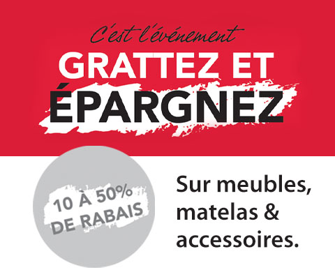 SPECTACULAIRES AUBAINES DU PRINTEMPS! Nouveau décor sans taxes. L'offre prend fin le 1er avril 2026.