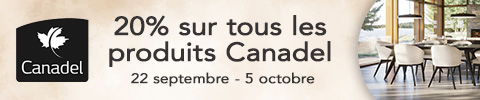 20% sur tous les produits Canadel - 22 septembre - 5 octobre