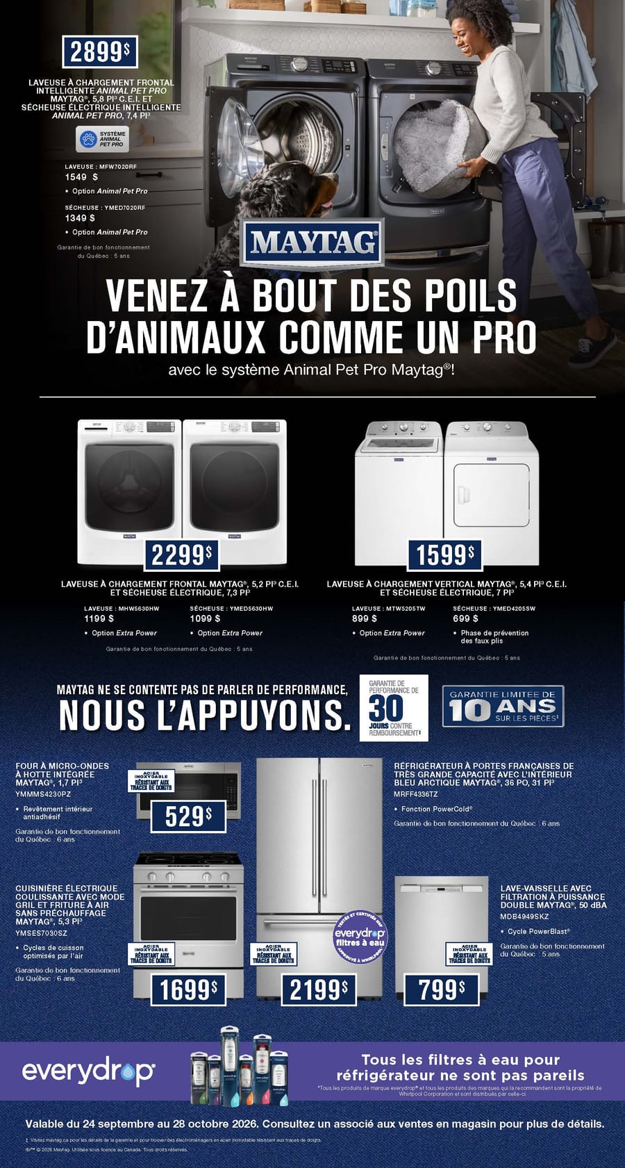 Promotions Whirlpool. DU 24 Septembre Au 28 Octobre 2026. Page 3