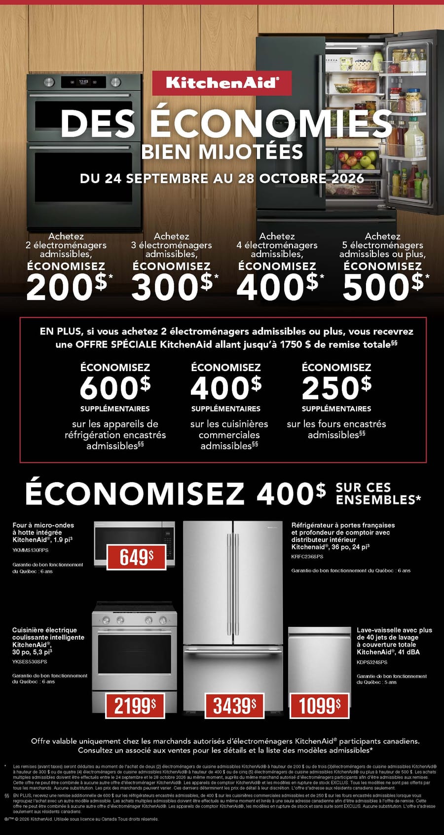 Promotions Whirlpool. DU 24 Septembre Au 28 Octobre 2026. Page 4