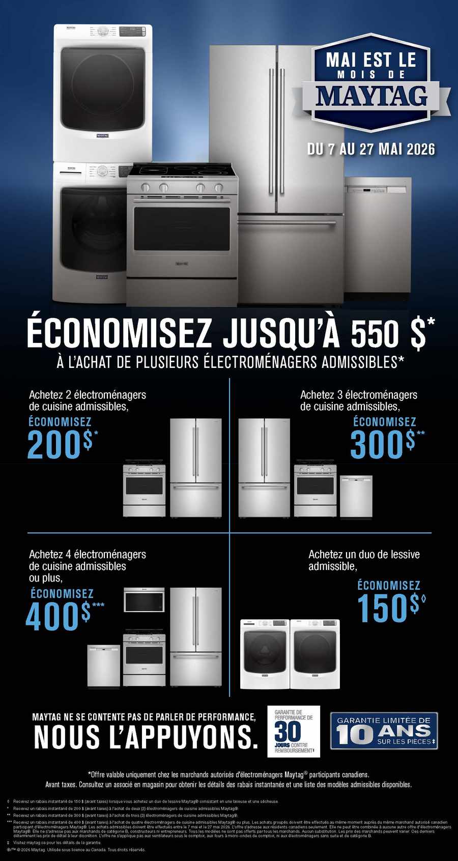 Promotions Whirlpool. DU 7 AU 27 MAI 2026. Page 1