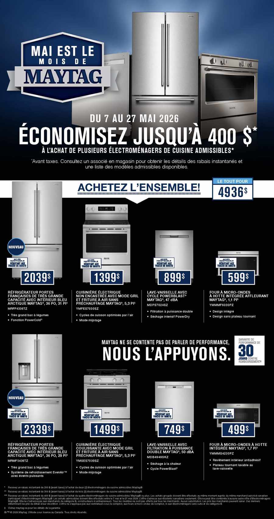 Promotions Whirlpool. DU 7 AU 27 MAI 2026. Page 3