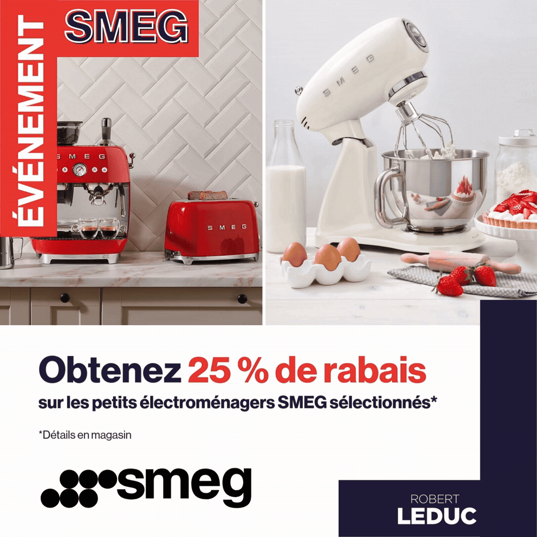 Evenement Smeg Obtenz 25 % de rabis sur les petits electromenagers SMEG selectionnes
