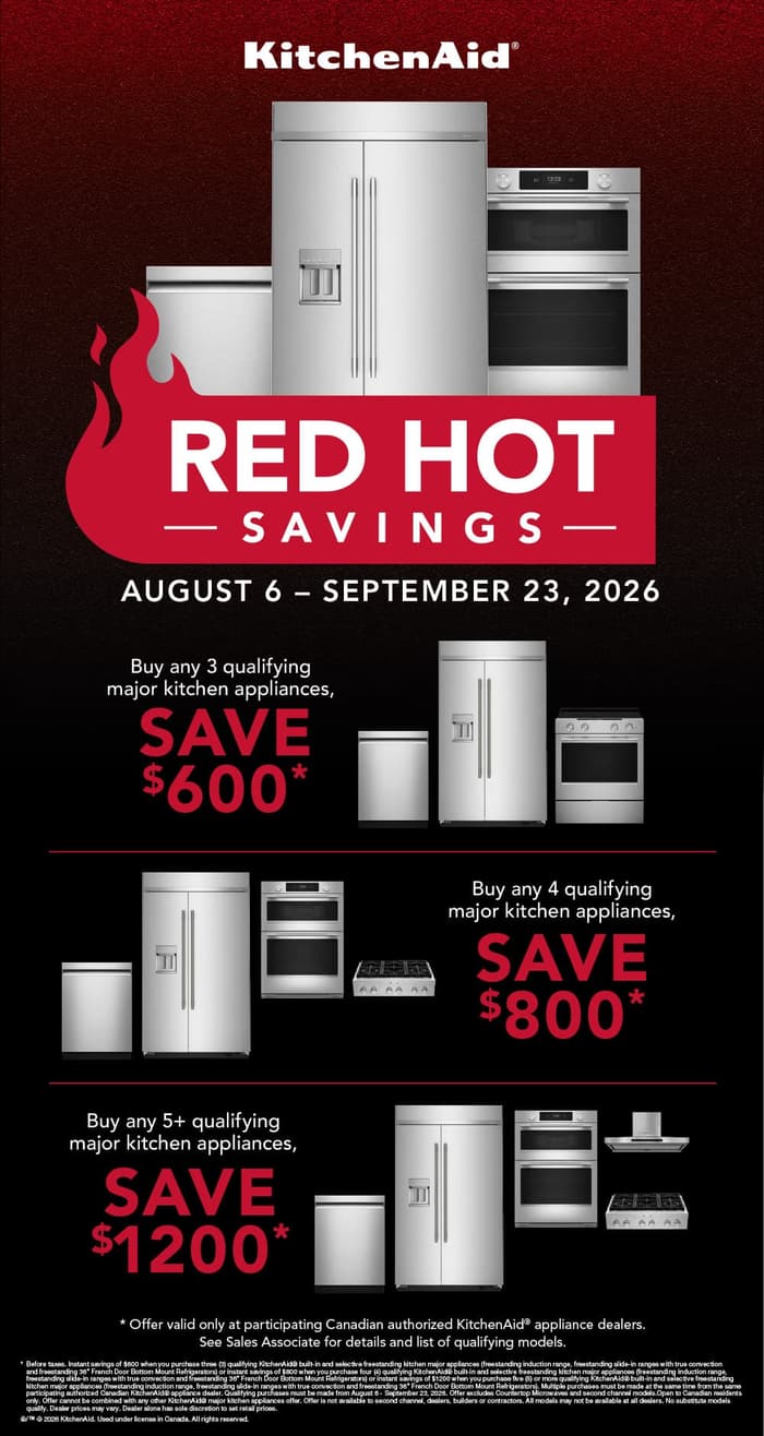 August/September Promotions. Save on Whirlpool, Maytag, KitchenAid, Everydrop, Affresh & Amana. August 27 - September 23, 2026. Page 1