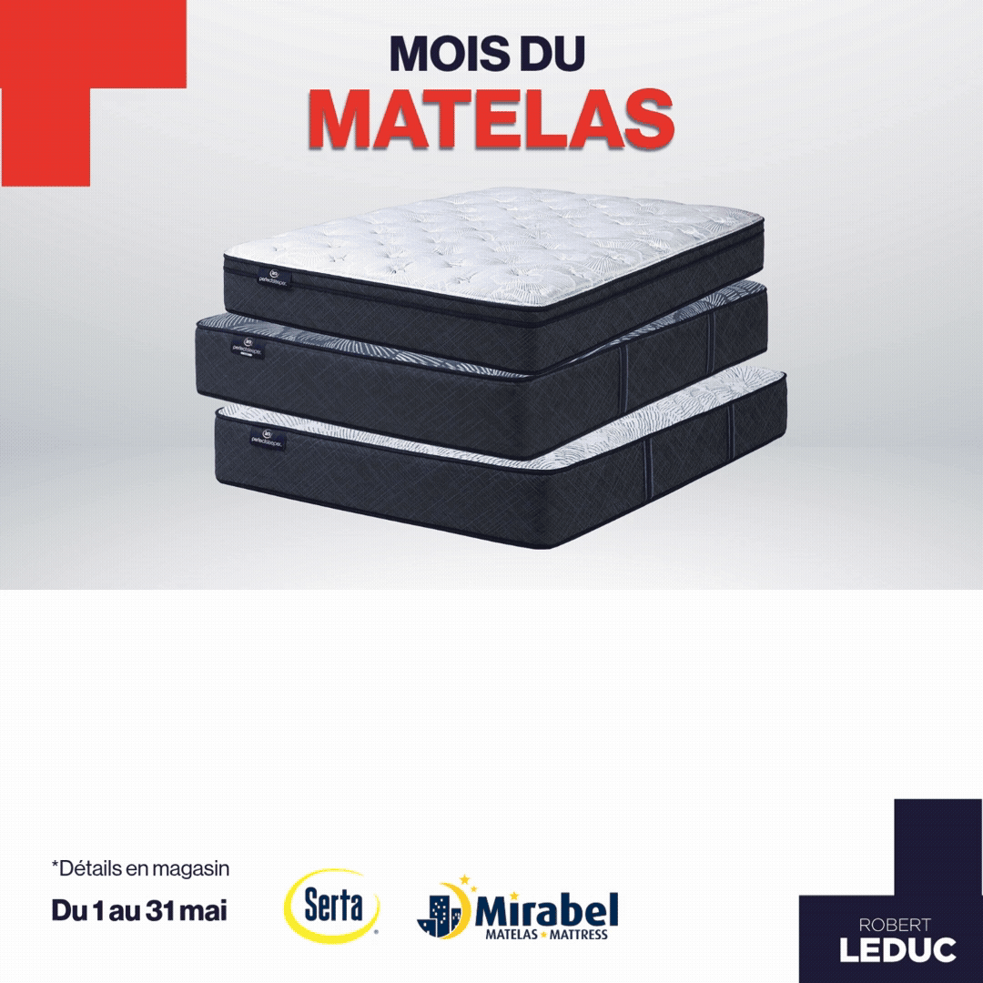 MOIS DU MATELAS. Obtenez une base de lit a 50 % de rabais sur le prix