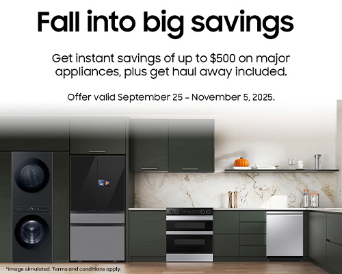 Fall into big savings with Samsung