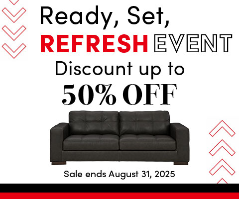 Ready, Set, Refresh Event Discount up to 50% off! Sale ends August 31, 2025