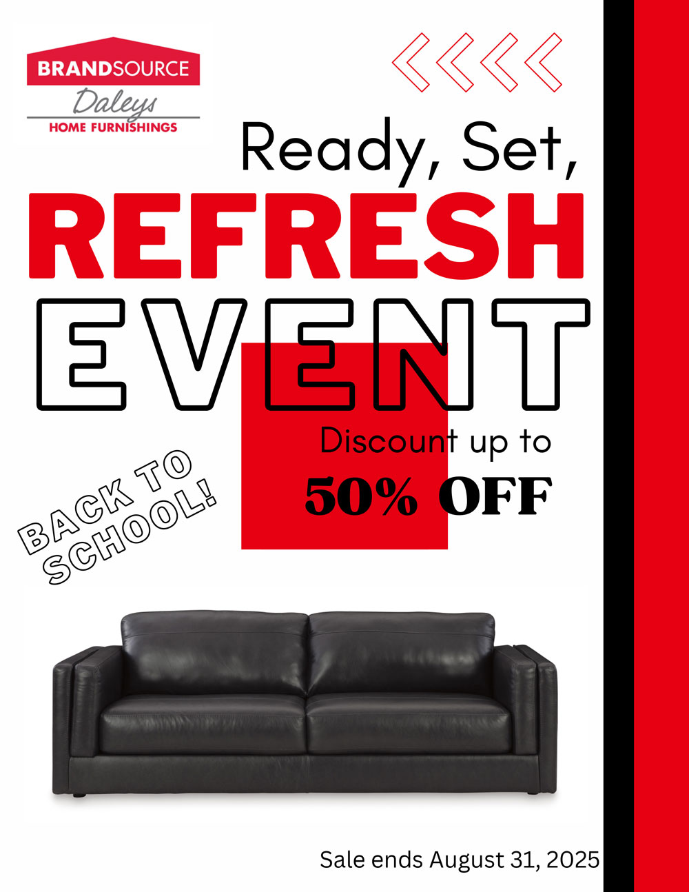 ready set refresh. discount up to 50% back to school