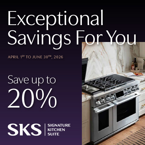 SKS: Exceptional Savings for You - Save up to 20% on qualifying major appliances